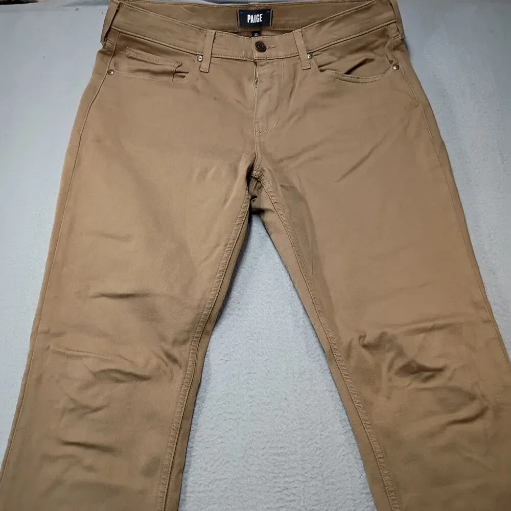 PAIGE Straight Men's Jeans in Camel Brown